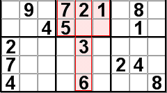 Missing digit scan illustration